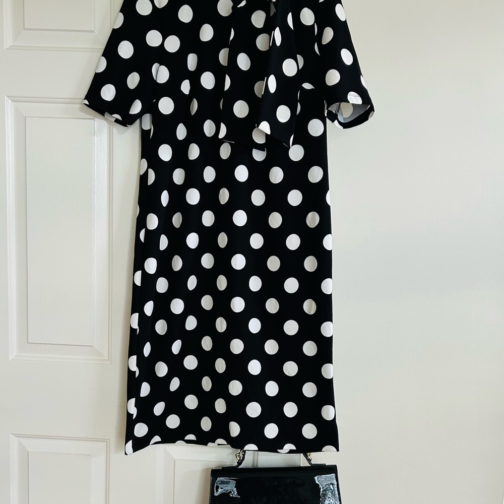 Shelby & Palmer Black Dress with White Dots